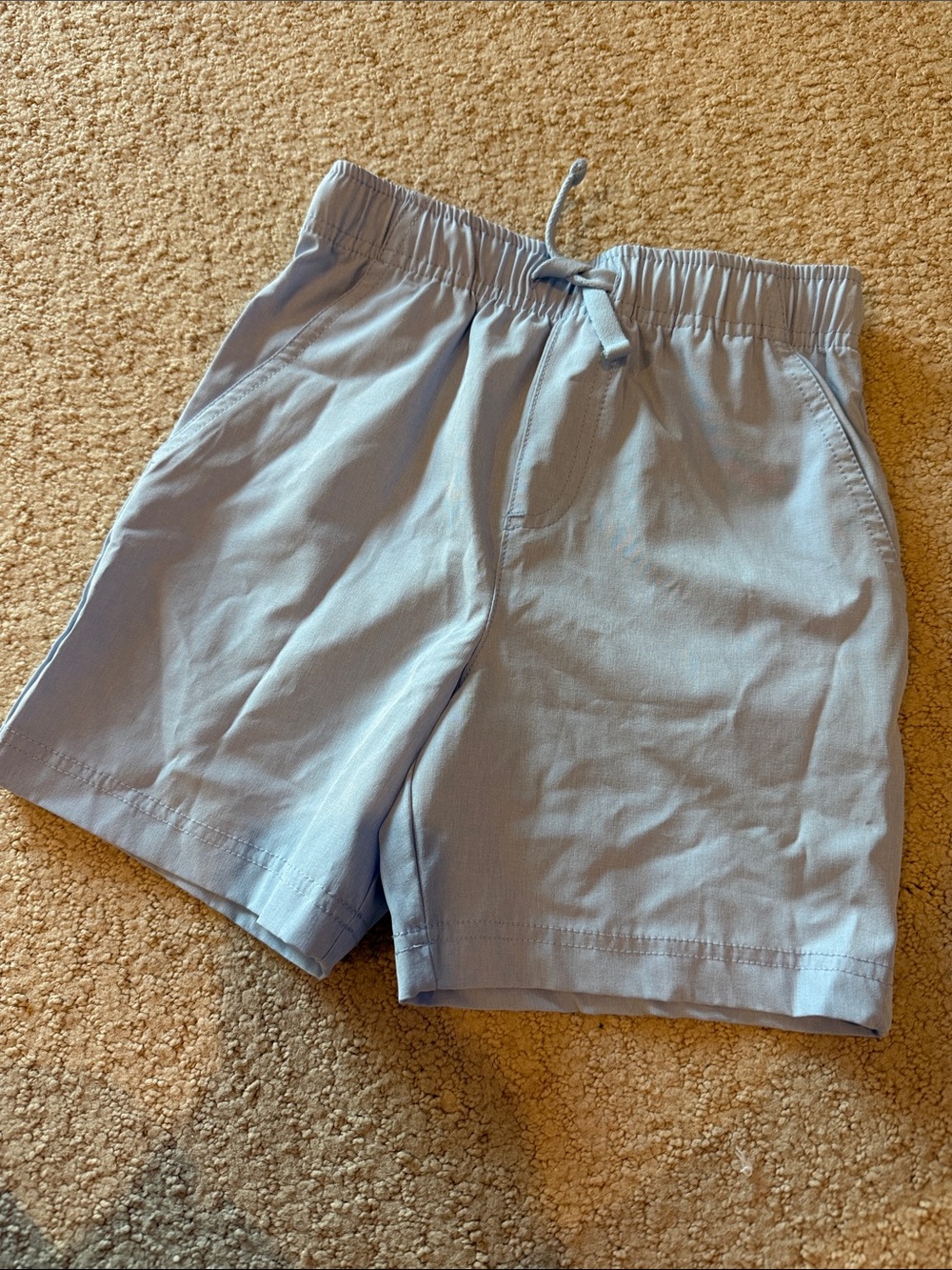 Light Blue boys Elastic-Waist Casual Shorts